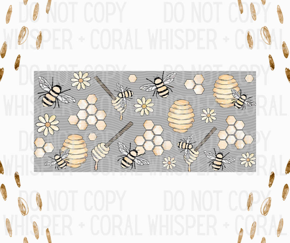 Wrap #46 Honeycomb, Bee, Wand Design