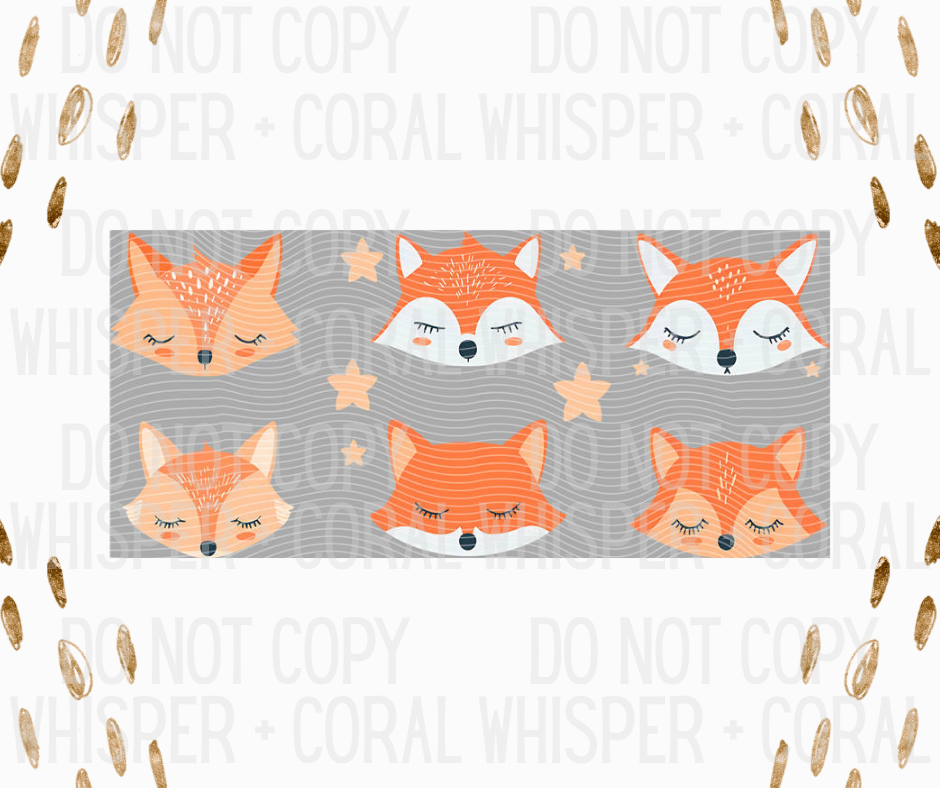 Wrap #53 Orange Foxes