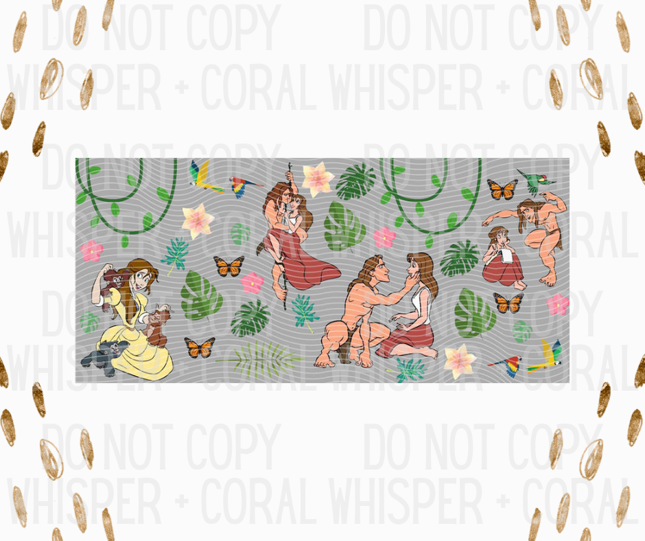 Wrap #8 Jungle Couple Collage