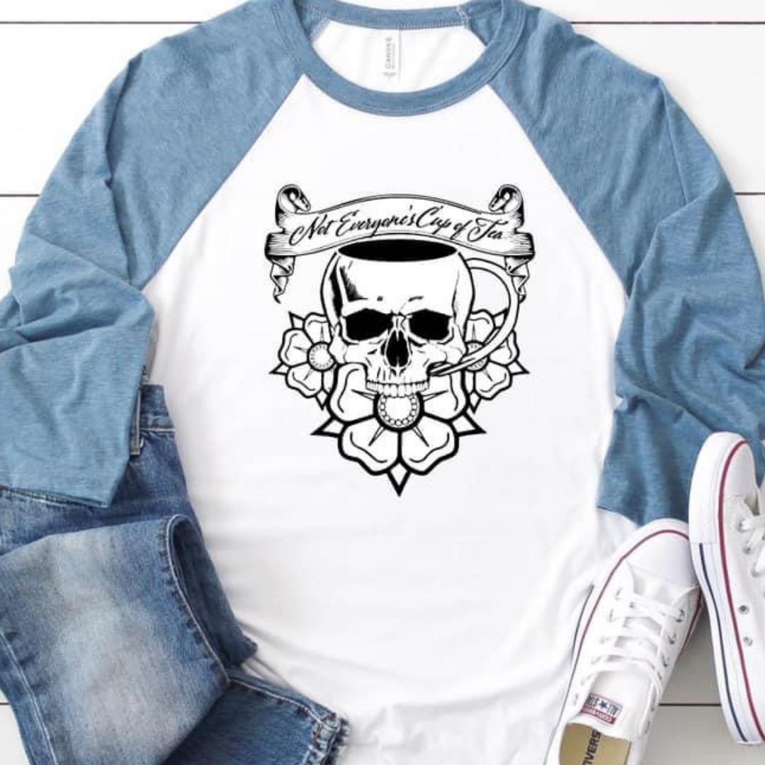 Not Everyone's Cup of Tea Skull