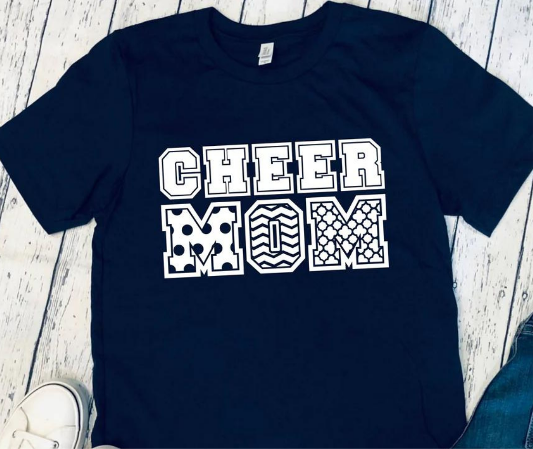 Patterned Cheer Mom
