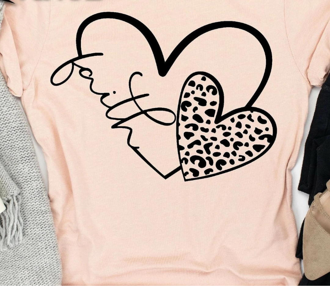 Faith Leopard Heart