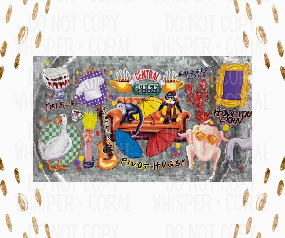 Wrap #64 Central Perk Friends Collage