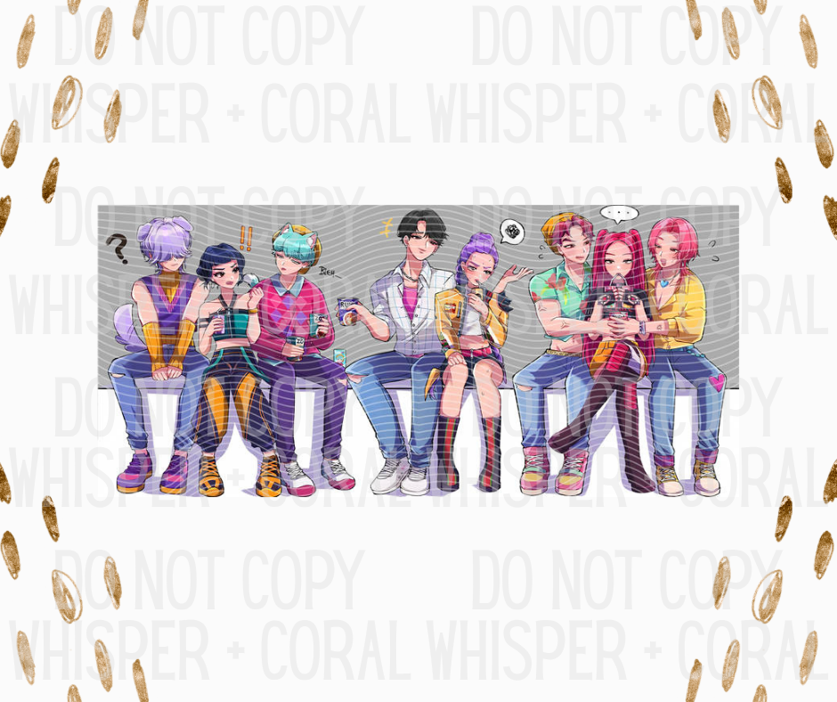 Wrap #57 Comic Style Huntrix