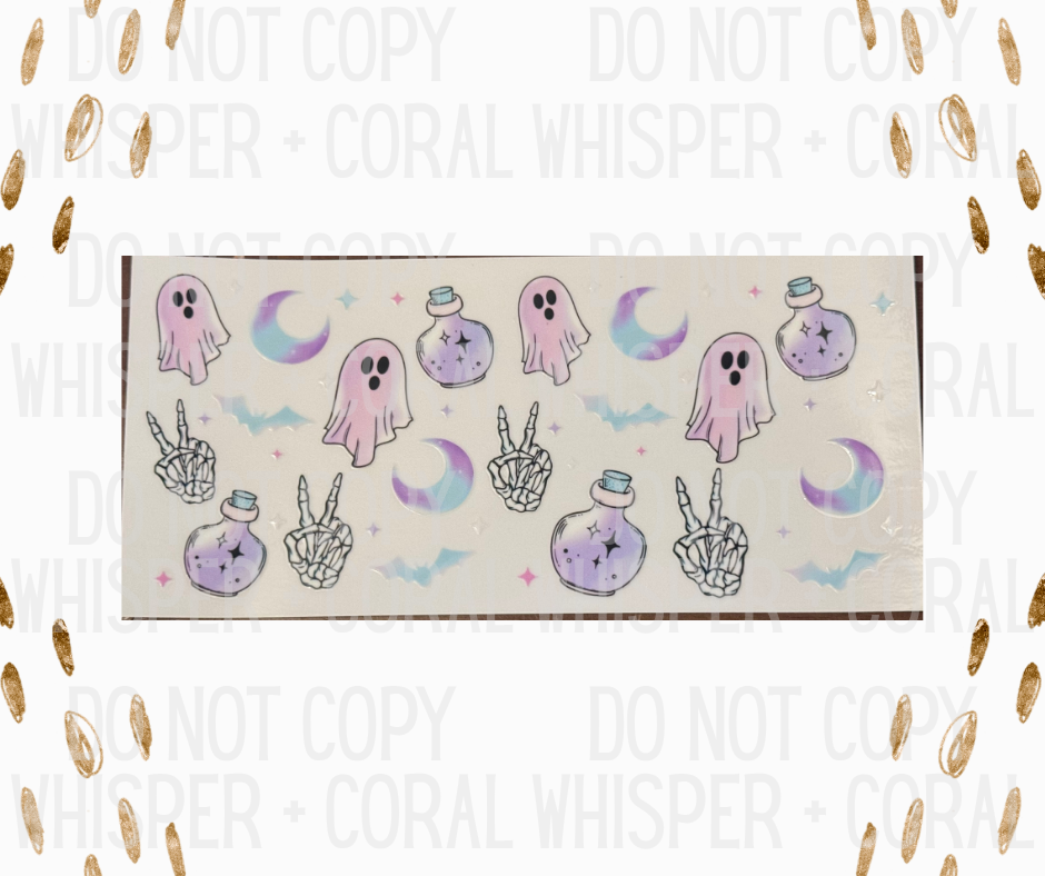 Wrap #74 Multi Pastel Ghost + Potions