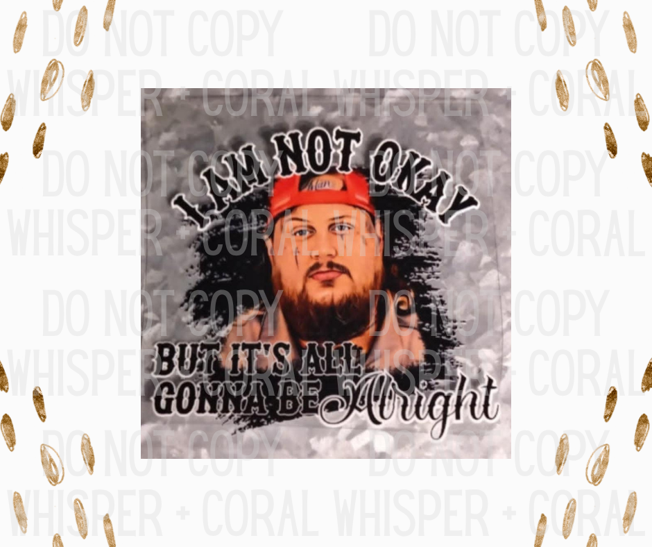 Decal #1259 Jelly R - I Am Not Okay