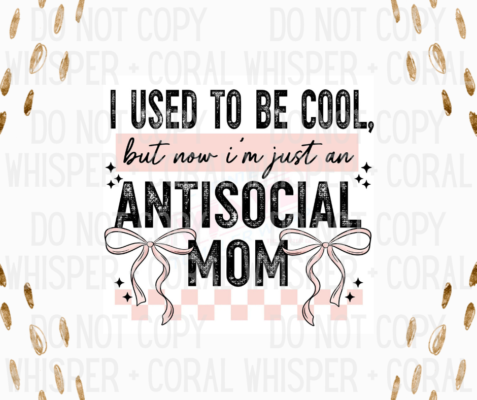 Decal #1277 Used To Be A Cool Mom