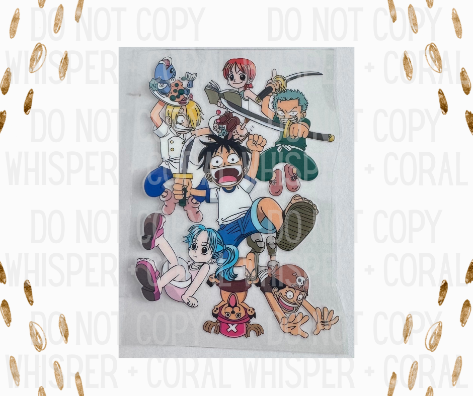 Decal #1285 Straw Hats + Friends