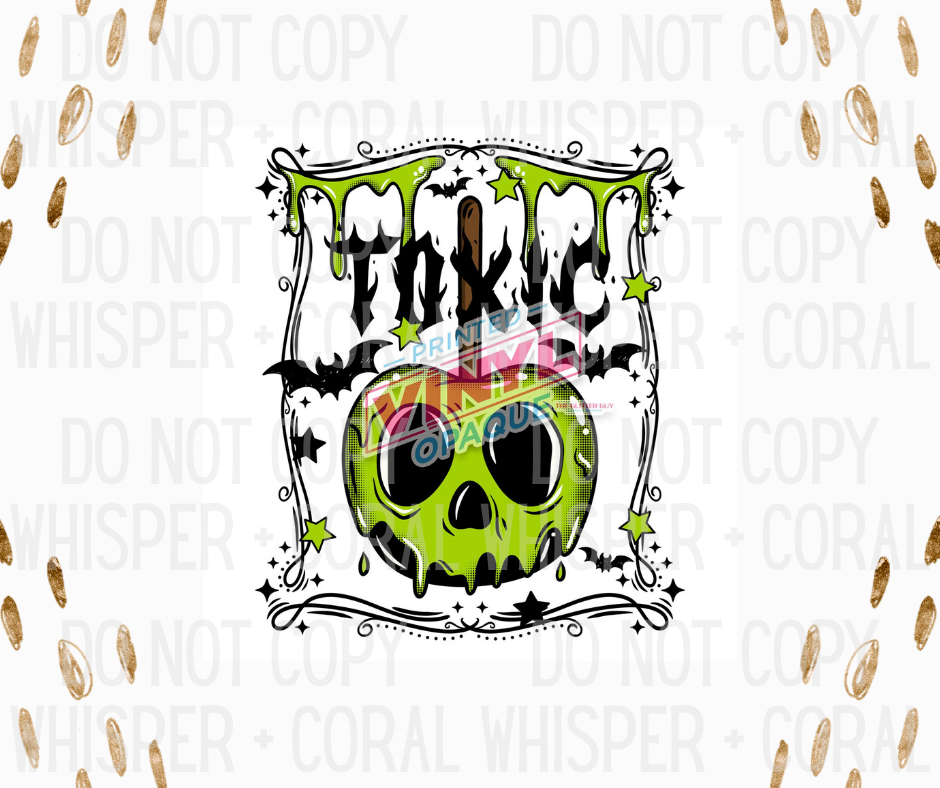 Decal #1341 Toxic Poison Apple