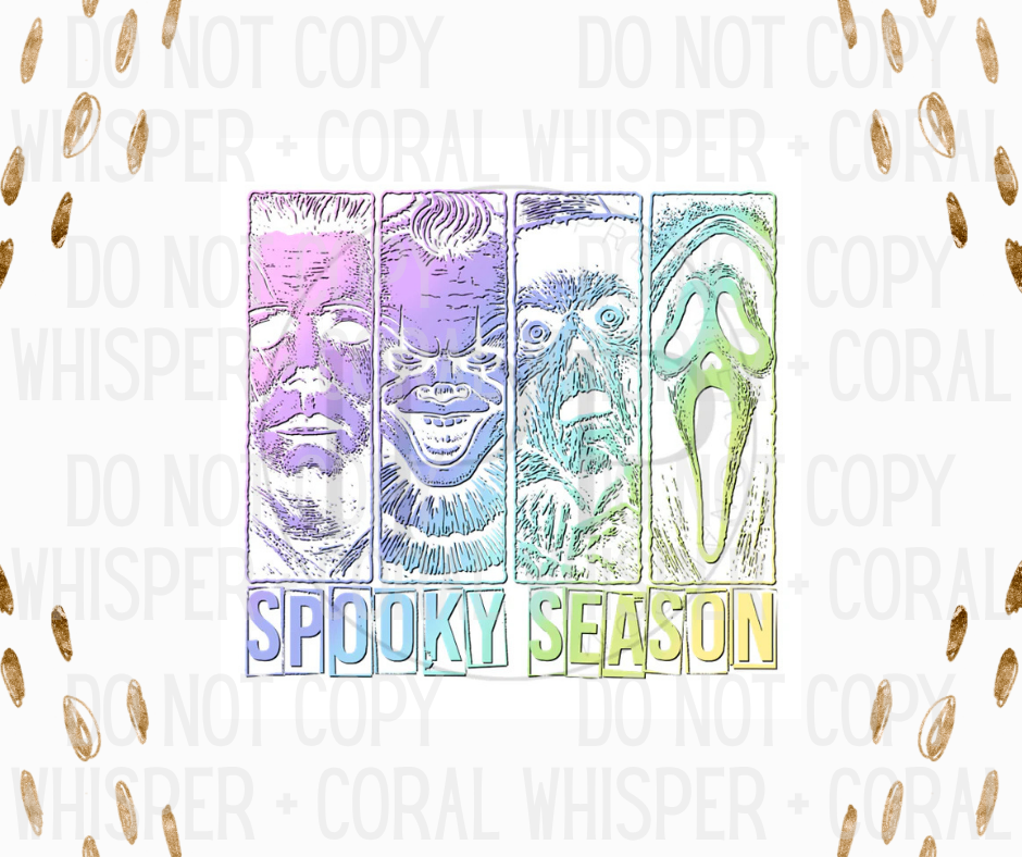 Decal #1342 Spooky Season Horror Friends