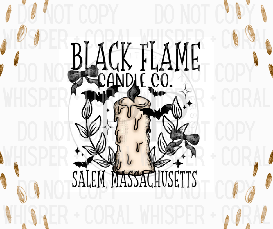 Decal #1348 Black Flame Candle Co.