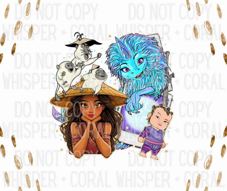 Decal #A-B23 Last Dragon Princess Polaroid