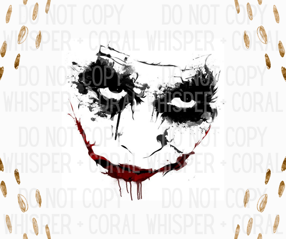 Decal #A-B43 Villian Smile Face