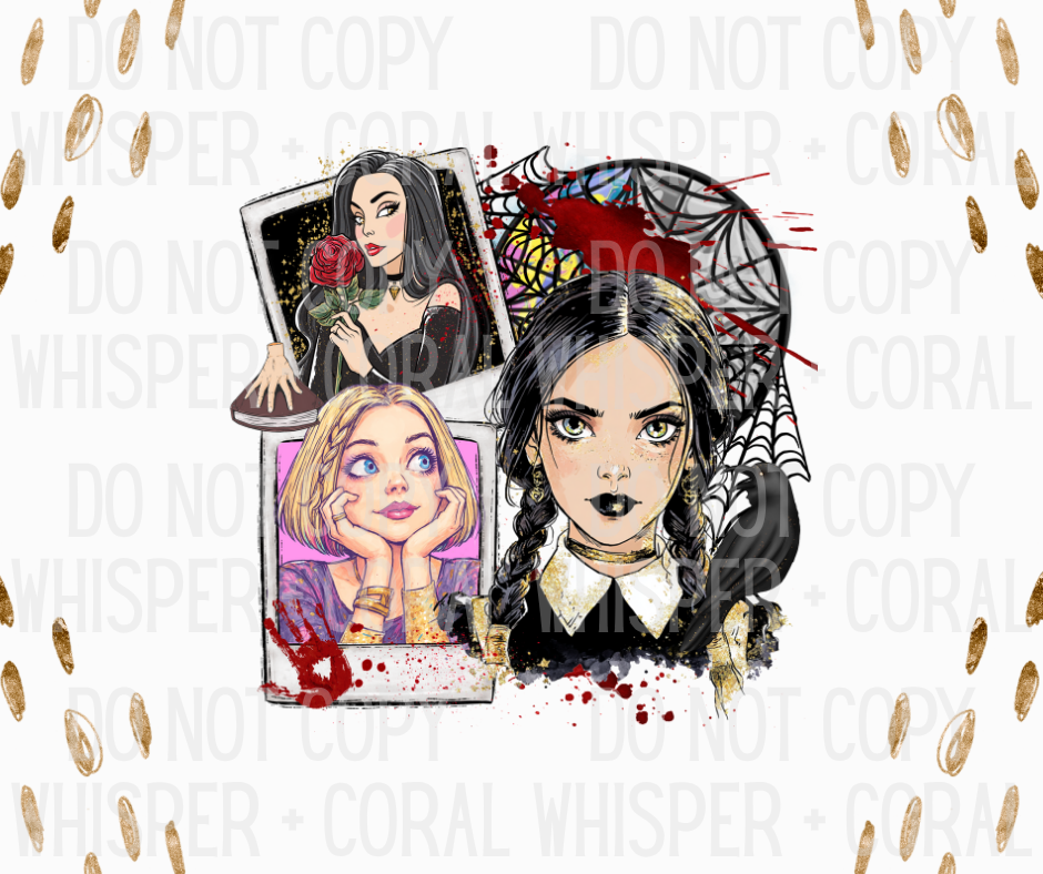 Decal #A-F11 Wednesday Polaroid