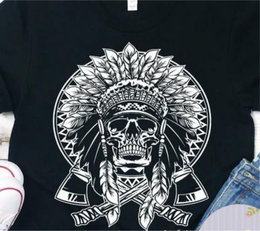 Native Headdress Skull