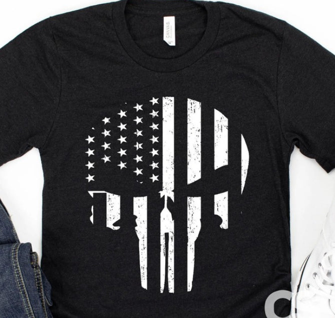American Flag Punisher Skull