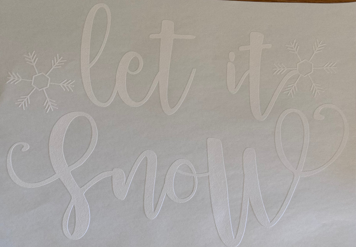 Let It Snow - White