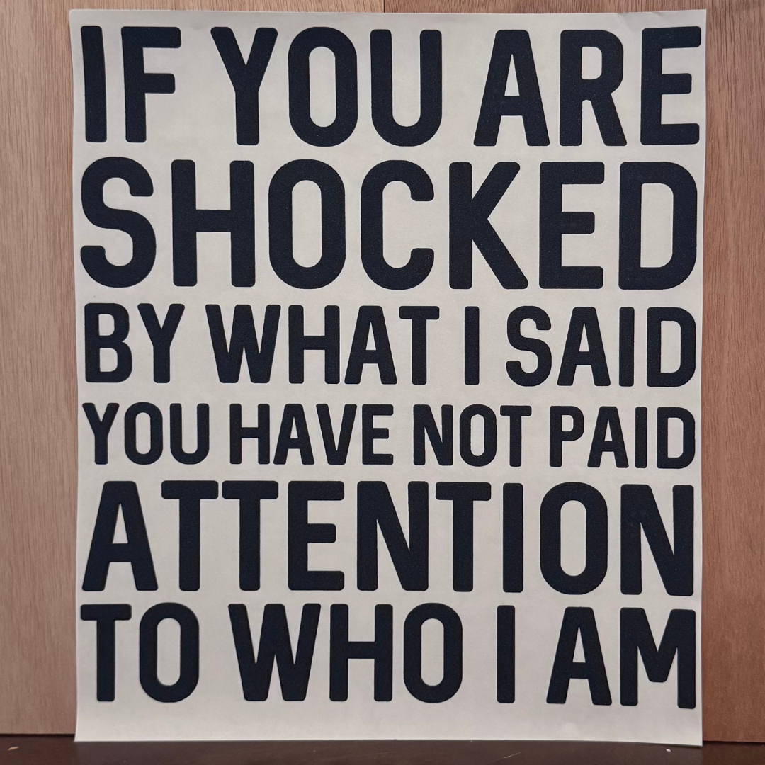 If You Are Shocked … You Have Not Paid Attention
