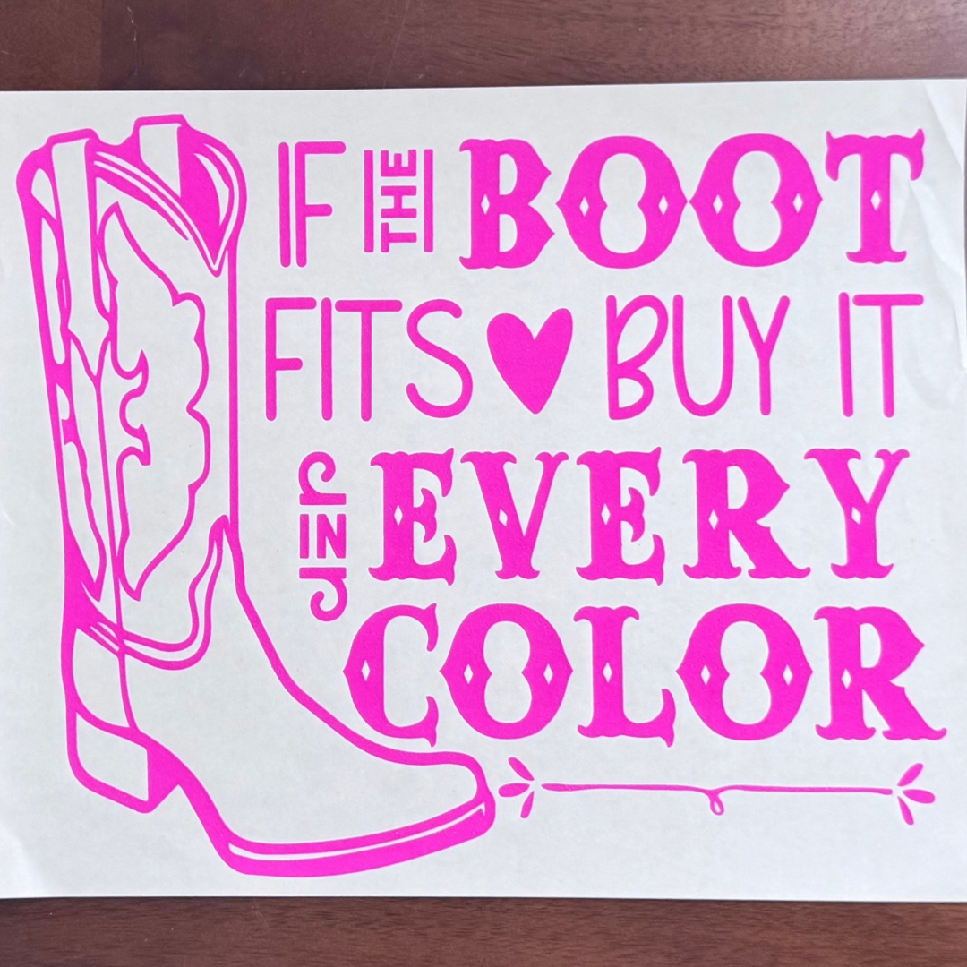 If The Boot Fits Buy It