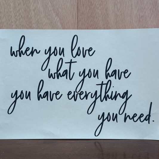 You Have Everything You Need