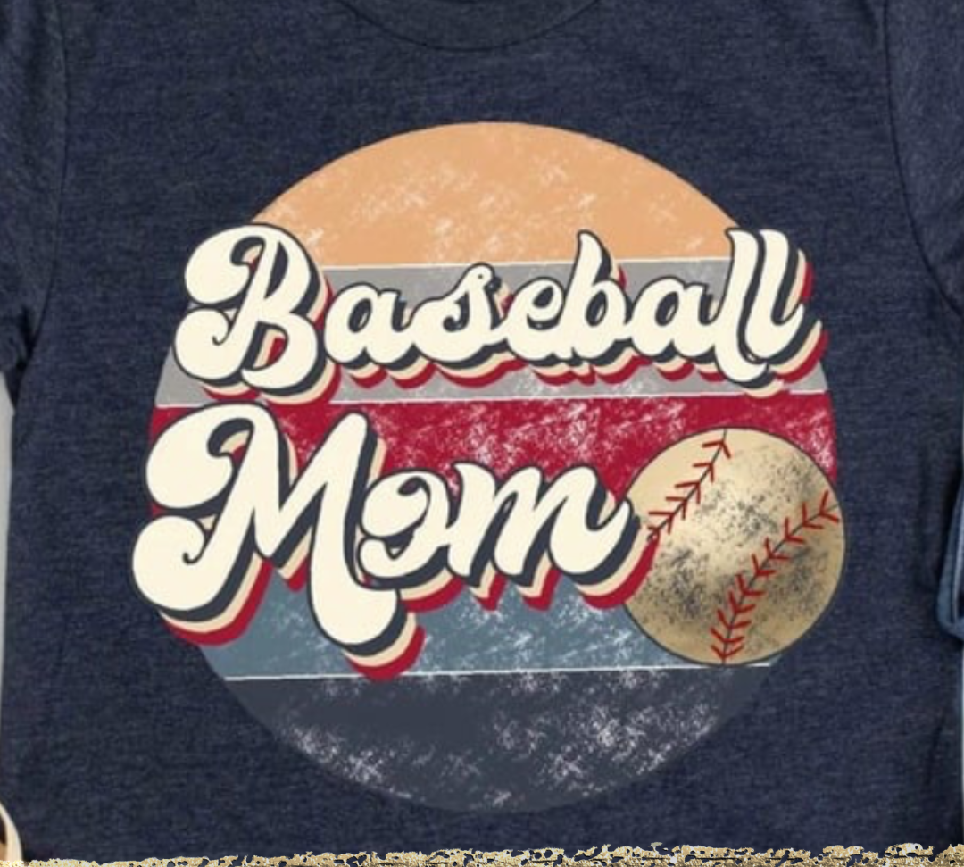 Retro Baseball Mom