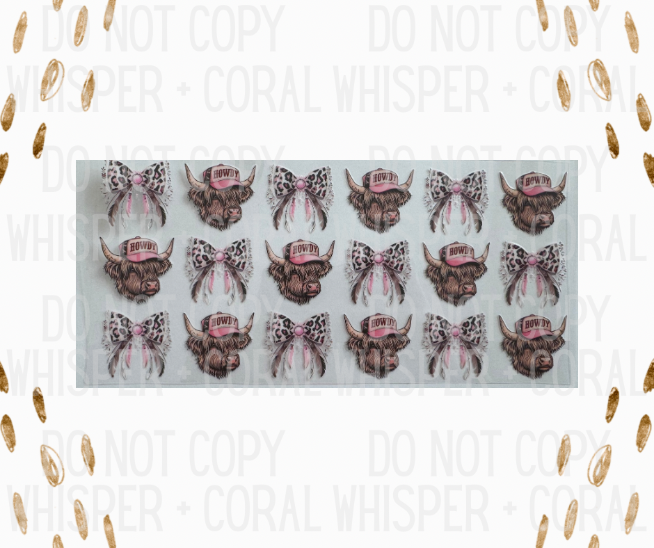 Wrap #143 Howdy Highland Cow