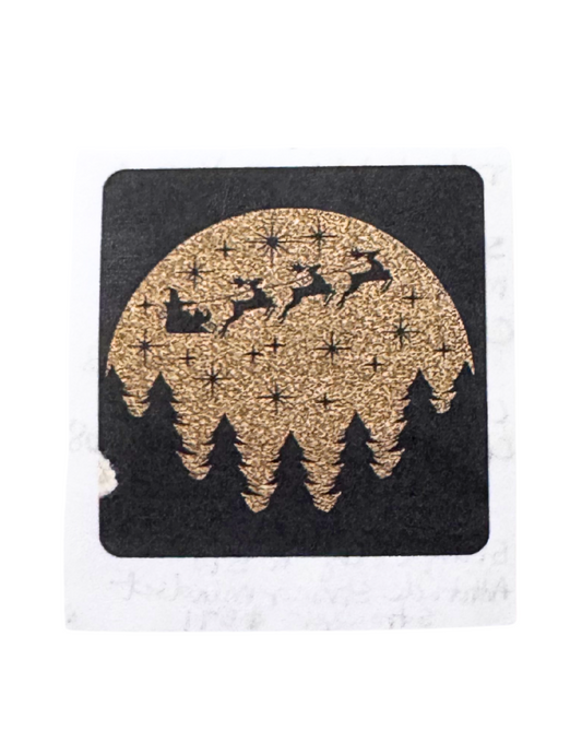 Santa Christmas Eve Scene