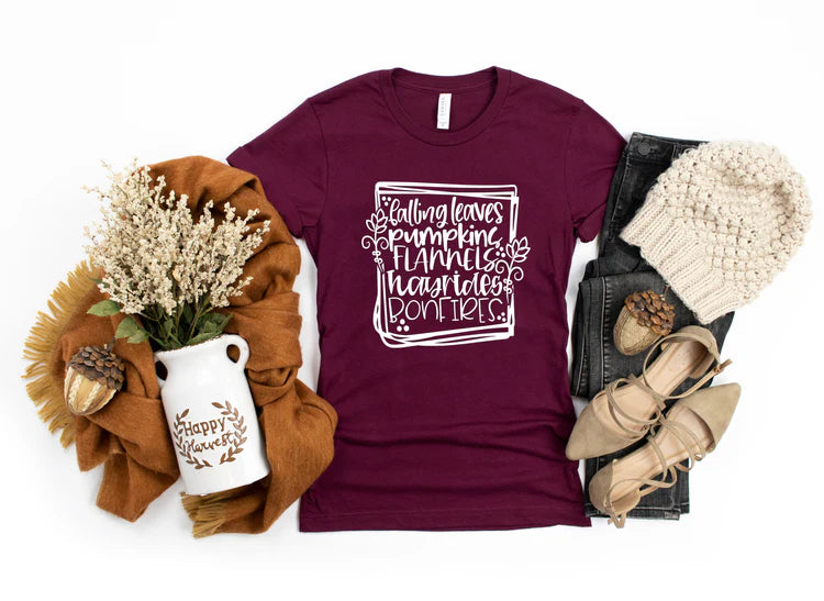 Falling Leaves Flannels Bonfires
