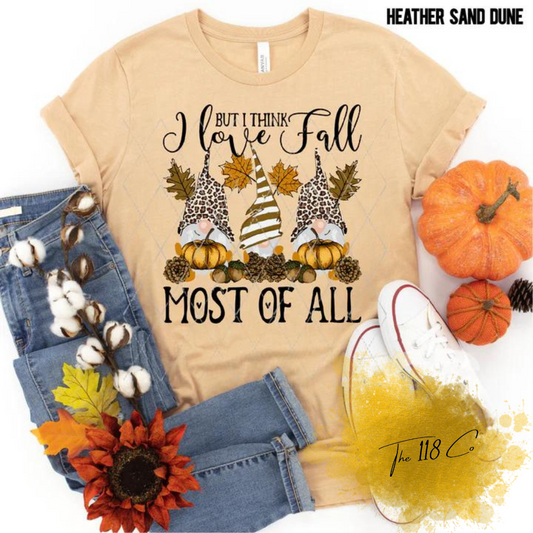 I Love Fall Most Of All Gnomes