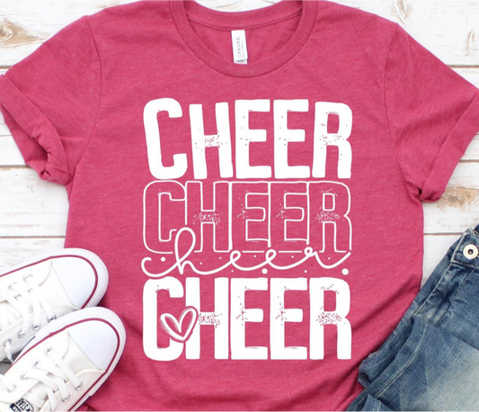 Cheer Stacked With A Heart