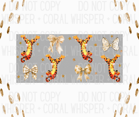 Wrap #28 Tiger + Bows