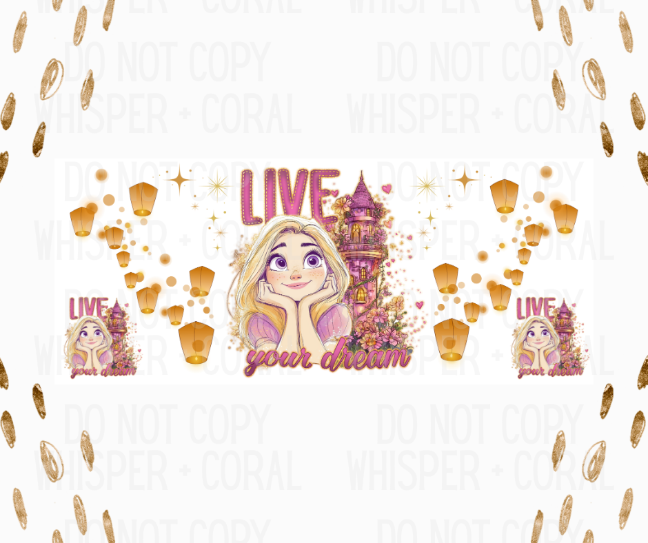 Wrap #107 Live Your Dream Tower Princess