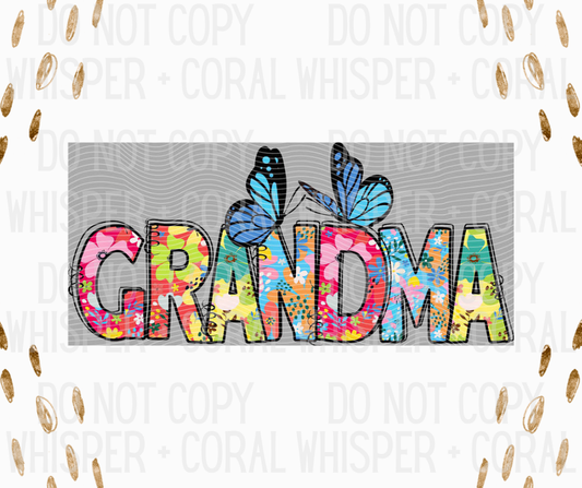 Wrap #37 Floral "Grandma"