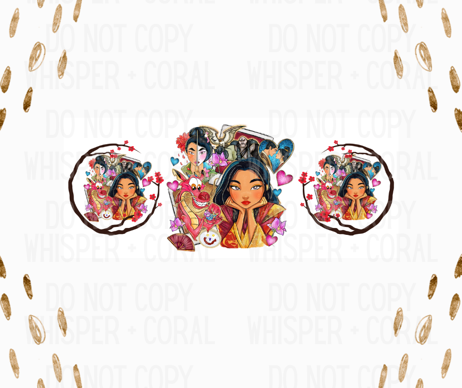 Wrap #119 Warrior Princess Polaroid - Trio Frames