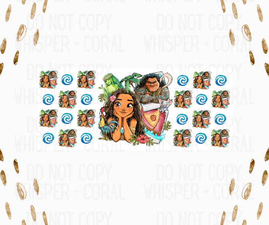 Wrap #106 Hawaiian Princess Polaroid