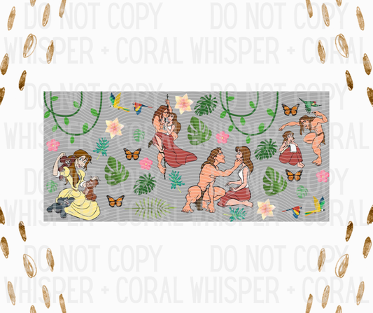 Wrap #8 Jungle Couple Collage