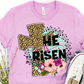 He Is Risen Leopard Cross