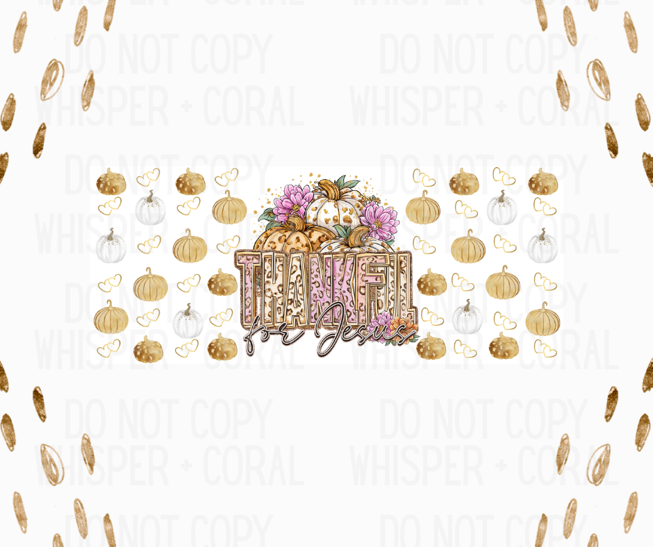 Wrap #98 Leopard Pumpkins Thankful For Jesus