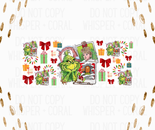 Wrap #103 Grinch Christmas Polaroid