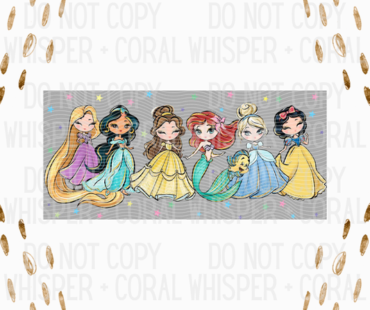 Wrap #19 Cute Princess Friends