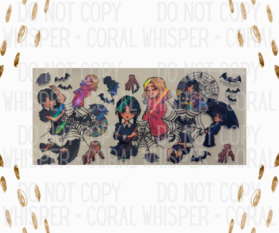 Holographic Wrap #95 Wed + Enid