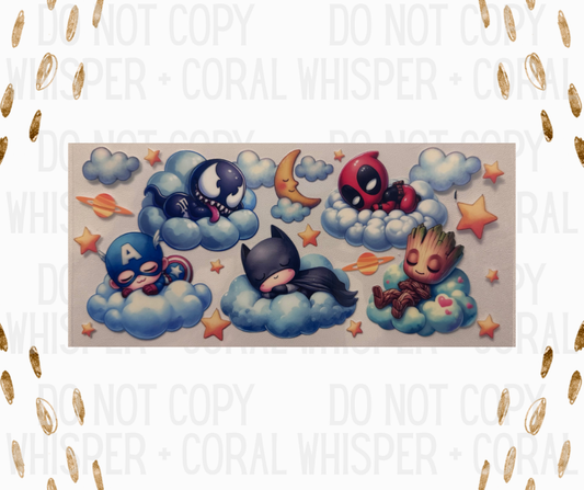 Wrap #80 Cloud Super Hero Babies