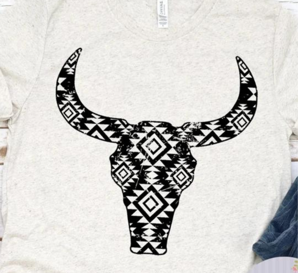 Aztec Bull Skull