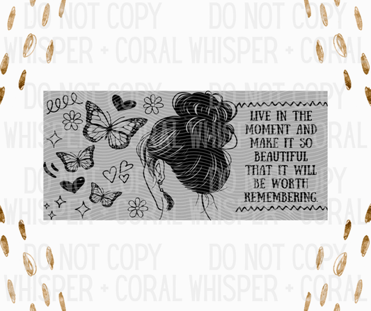 Wrap #45 Sketch Design - Live In The Moment