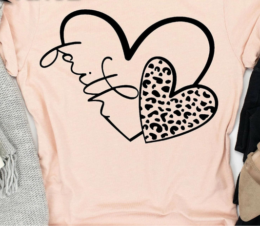 Faith Leopard Heart