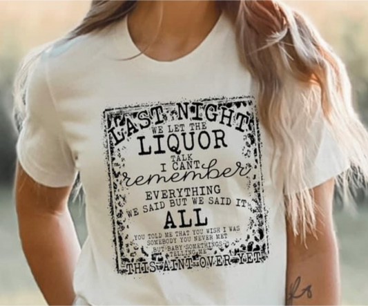 Let The Liquor Talk