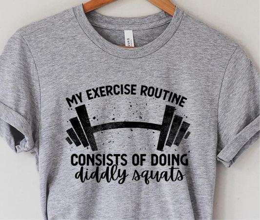 My Exercise Routine ... Diddly Squats