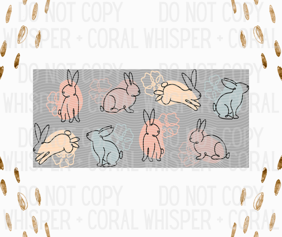 Wrap #49 Design Line Rabbits