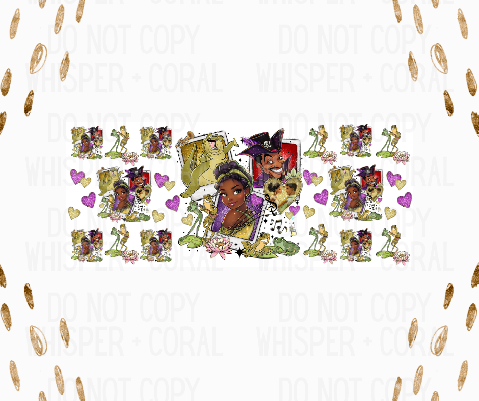 Wrap #124 Frog Princess Polaroid - Hearts