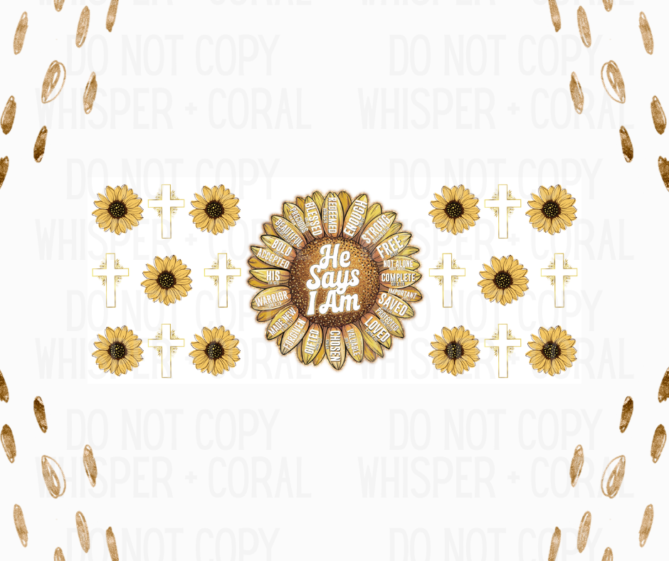 Wrap #99 He Says I Am Sunflower